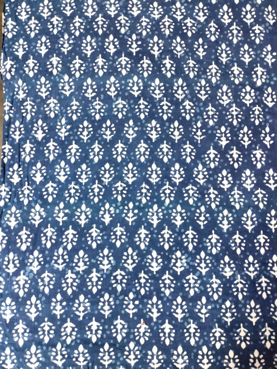 Classic Indigo Booti Print Fabric